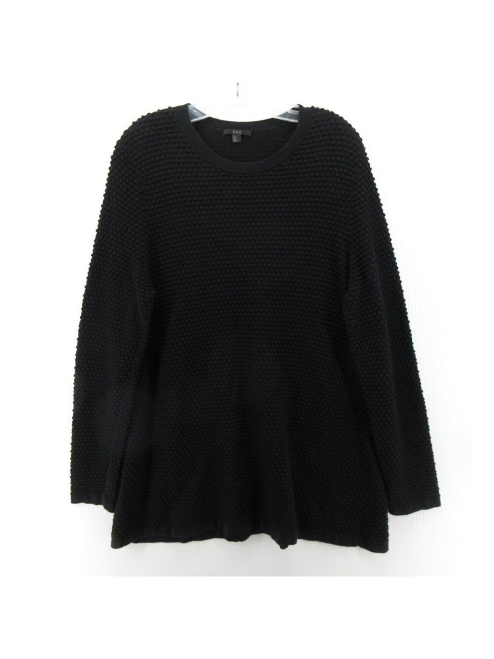 COS Sweater Large Pullover Classic Bobble Knit Textured Crewneck